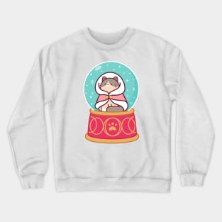 Snow Globe Cat Crewneck Sweatshirt